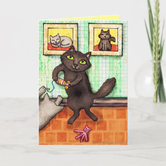 De Agradecimiento La amistad del personalizado Cat Lover / Tarjeta d