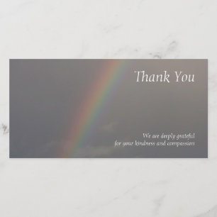 De Agradecimiento La condolencia del arco iris 2 le agradece tarjeta