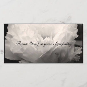 De Agradecimiento La condolencia del Peony le agradece la tarjeta