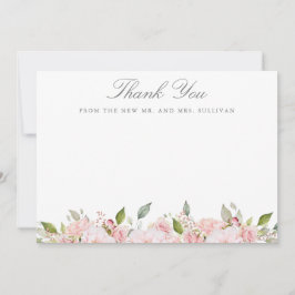 De Agradecimiento Lavish Pink Roses Boda Gracias Tarjeta Llanta