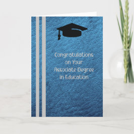 De Agradecimiento Licenciado en Educación Tarjeta Azul