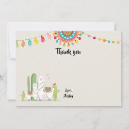 De Agradecimiento Llama Gracias Tarjeta Ducha Fiesta Cactus Mexicano