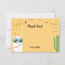 De Agradecimiento Llama Rama Gracias Tarjeta Fiesta Fiesta Alpaca