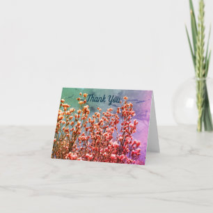 De Agradecimiento Magnolia Blossoms Blue Sky Art Gracias Tarjeta