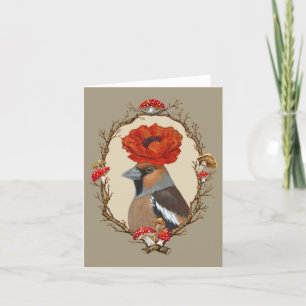 De Agradecimiento Mathew la tarjeta hawfinch