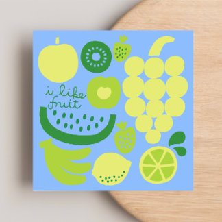 De Agradecimiento Me gusta la tarjeta plana FRUIT