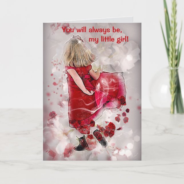 DE AGRADECIMIENTO MI NIÑA PEQUEÑA - CUALQUIER TARJETA (Anverso)