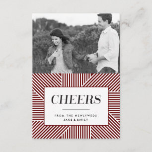 De Agradecimiento Mini Bold Holiday Engagement, tarjeta fotográfica 