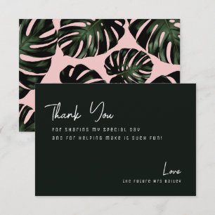 De Agradecimiento Moda Tropical Beach Bridal Shower Gracias Tarjeta