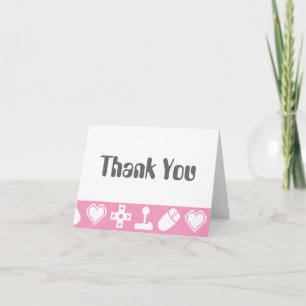 De Agradecimiento Modo multijugador en Petal Pink Gracias tarjeta