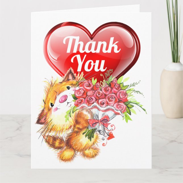 De Agradecimiento Muchas gracias por tarjeta y amistad (Anverso)