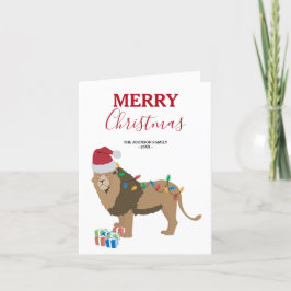 De Agradecimiento Navidades leen gracioso animal con tarjeta Santa H