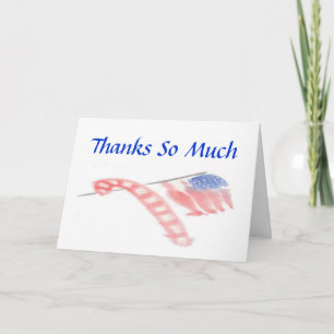 De Agradecimiento Navidades Patriótico Gracias Tarjeta - Personaliza