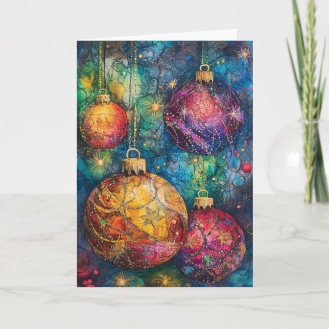 De Agradecimiento Navidades Saludando Baudibles con tarjeta (Anverso)