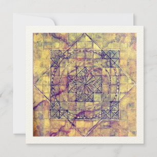 De Agradecimiento Nazca Mandala, Perú. Tarjeta