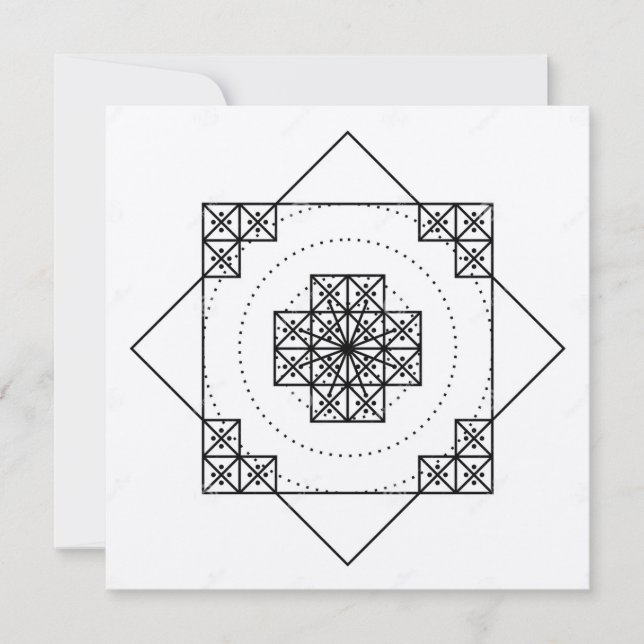 De Agradecimiento Nazca Mandala, Perú. Tarjeta (Anverso)