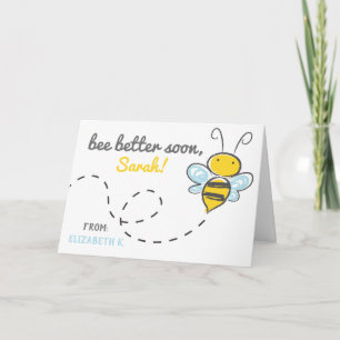 De Agradecimiento *Nombre personalizado* ¡mejor pronto! Tarjeta Cuta