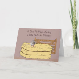 De Agradecimiento Obtener una tarjeta adecuada para el ratón enfermo