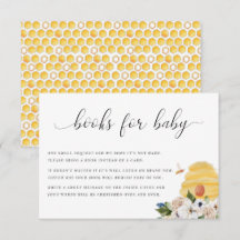 Oh Bebé, Bee Yellow Floral Books, Tarjeta Para El 