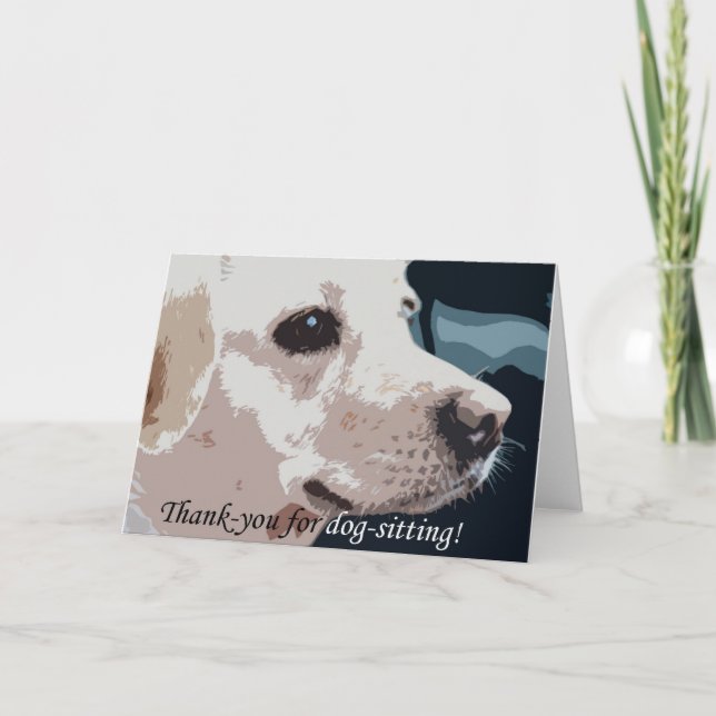 De agradecimiento para perro-sentarse (Anverso)