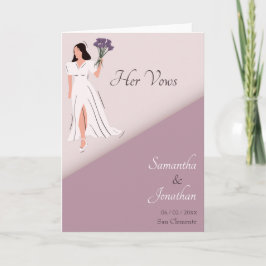 De Agradecimiento Pareja personalizado en Boda púrpura con tarjeta d