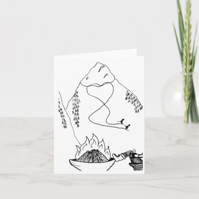 De Agradecimiento Parejas que esquían juntas con tarjeta (Anverso)