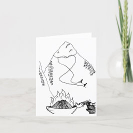 De Agradecimiento Parejas que esquían juntas con tarjeta