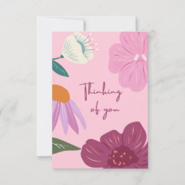 De Agradecimiento Pensando en su tarjeta plana