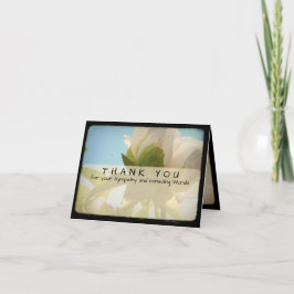 De Agradecimiento Peony Vintage Photo Sympathy Gracias Tarjeta 3