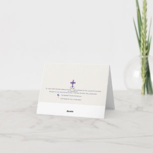 De Agradecimiento Pequeño, 4" x 5,6" Folded Gracias Tarjeta St Luke'