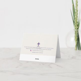 De Agradecimiento Pequeño, 4" x 5,6" Folded Gracias Tarjeta St Luke'