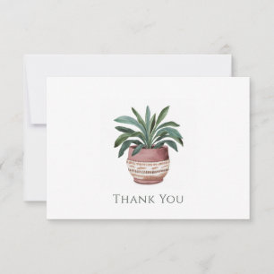 De Agradecimiento Pott Plant Gracias Tarjeta Botánica