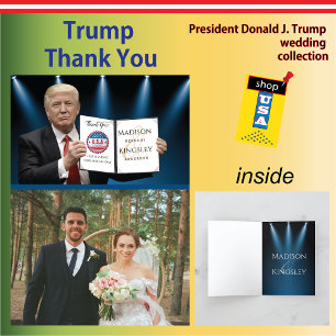 De Agradecimiento Presidente Trump Gran Boda Gracias Tarjeta
