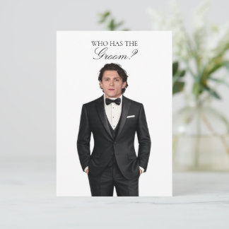 De Agradecimiento ¿Quién Tiene al Novio? Tarjeta para raspar, Desped