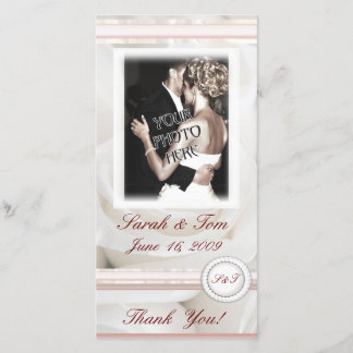 De Agradecimiento Rosas bodas Gracias Tarjeta Fotográfica Personaliz