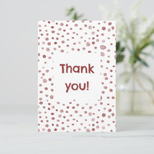 De Agradecimiento Ruby Confetti Water Dots Gracias Tarjeta