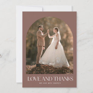 De Agradecimiento Rust Fall Photo Love Gracias Boda Gracias Tarjeta