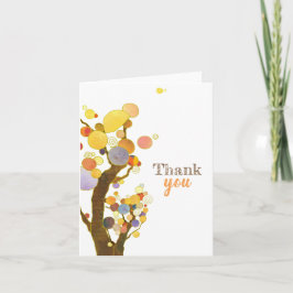 De Agradecimiento Rustic Boho Trees Gracias Tarjeta en Blanco
