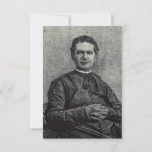 De Agradecimiento San Juan Bosco – Tarjeta Santa Premium B&N