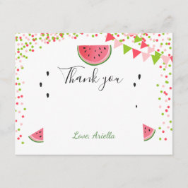 De Agradecimiento sandía Gracias tarjeta uno en verano