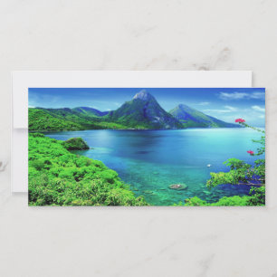 De Agradecimiento Santa Lucía La Tarjeta Pitons