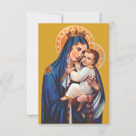 De Agradecimiento Santa María del Monte Carmelo Tarjeta Santa | Ave 