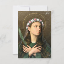 Santa María Goretti Tarjeta Santa Luminosa Testigo