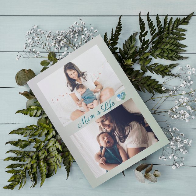 De Agradecimiento Sencilla tarjeta navideña Minimalista 2photo Holid (Subido por el creador)