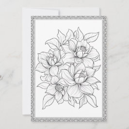 De Agradecimiento Sencillo color floral elegante Su propia tarjeta d