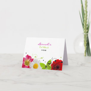 De Agradecimiento SENTIMIENTOS DULCES Bat Mitzvah Gracias Tarjeta