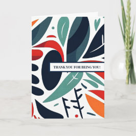 De Agradecimiento Sincero "Gracias por ser tú" Tarjeta Opción 2