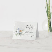 Sip n Ver Recién nacido plegado Gracias Tarjeta Az