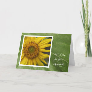 De Agradecimiento Solidaridad Gracias Tarjeta - Sunflower Gracias