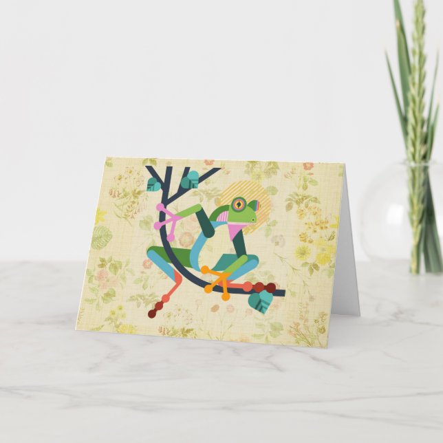 De Agradecimiento "Sólo quiere decir "Hi" Blank tarjeta plegada (Anverso)